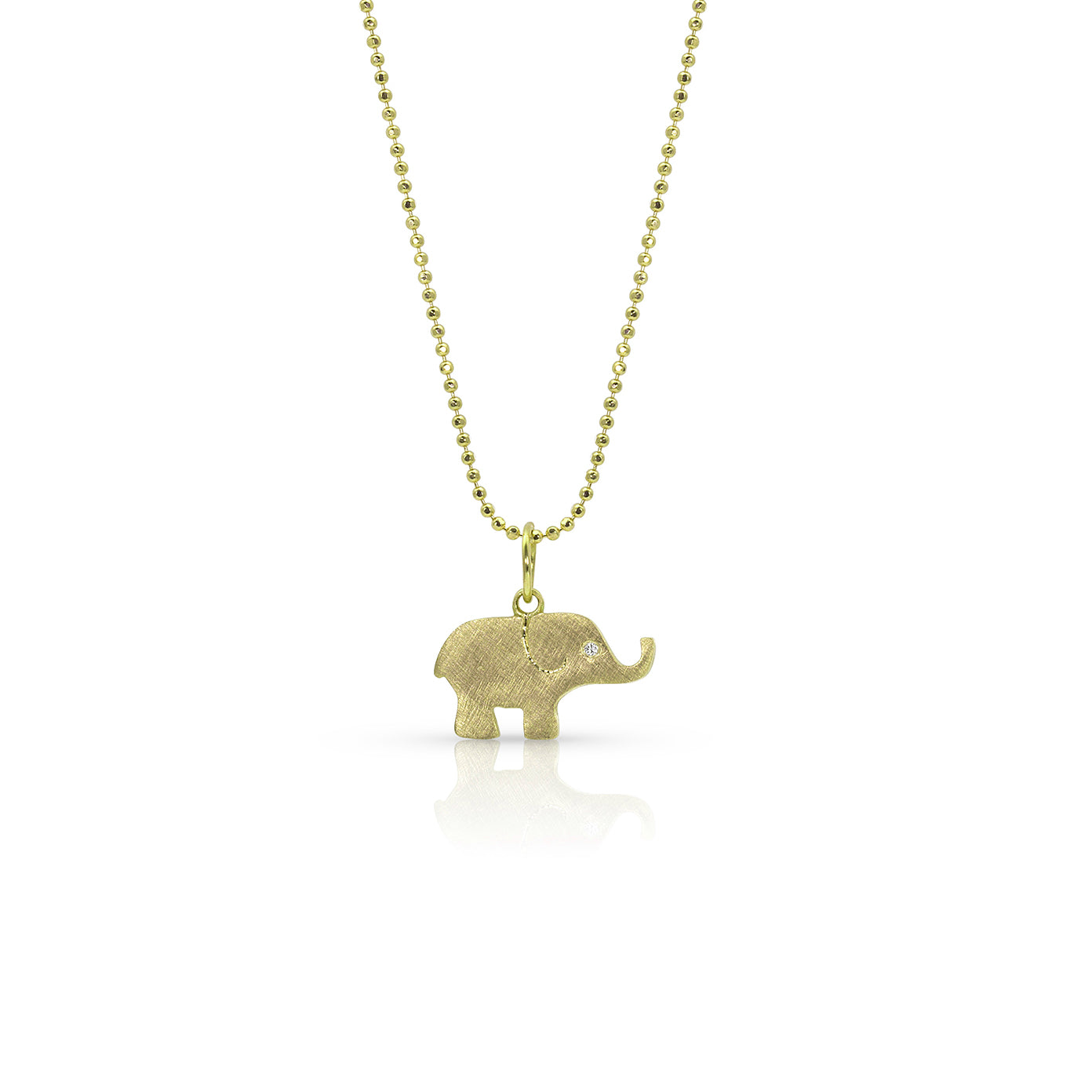 14k yellow gold baby ELLO elephant charm
