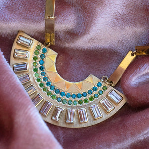 ELSA 14k Gold Gemstone Necklace