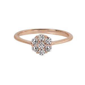 14k rose gold GALA diamond cluster ring
