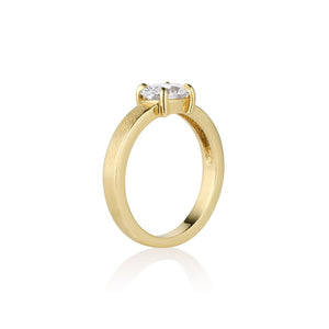 GEMMA 14k Gold Engagement Ring