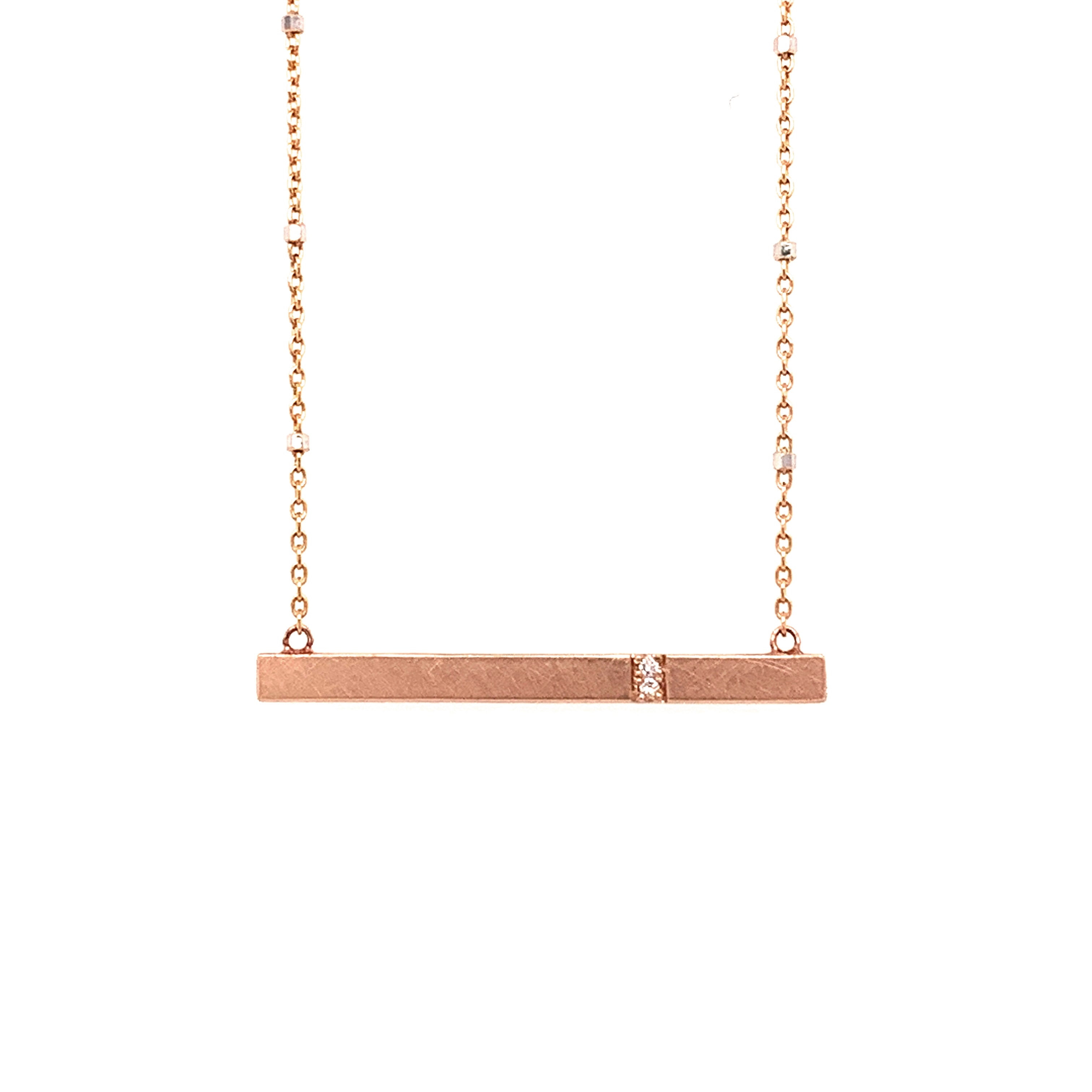 14k rose gold GNAR necklace