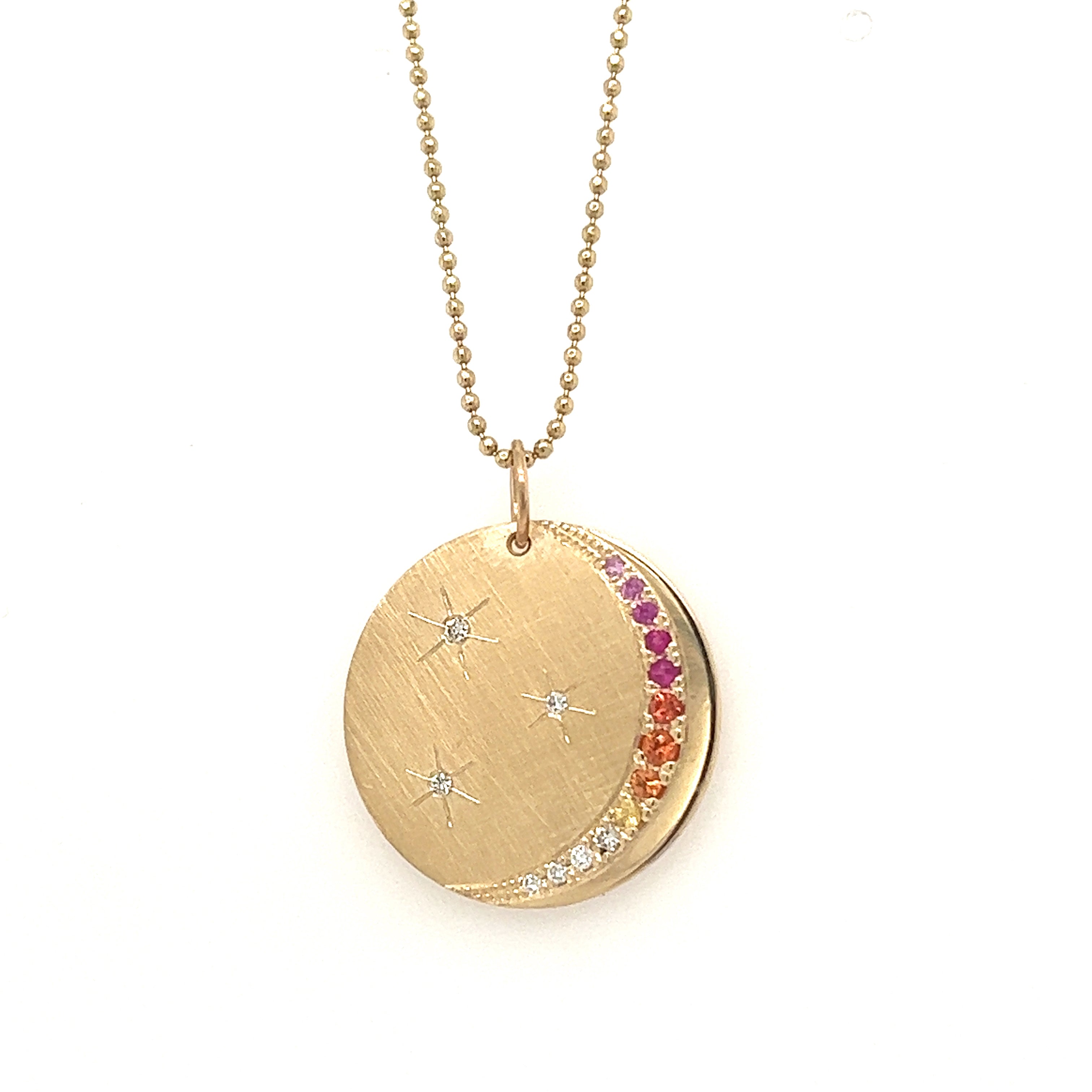 MAYA 14k Gold Disc Medallion