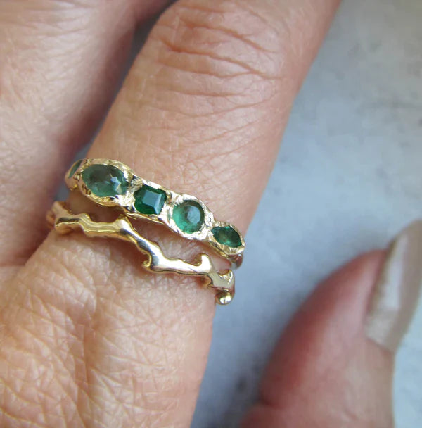Misa Journey Treasure Emerald Ring