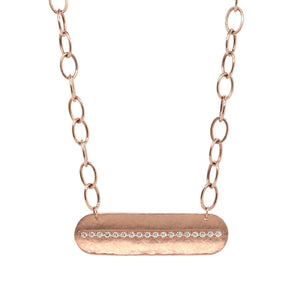 MOLY 14k Gold Bar Necklace