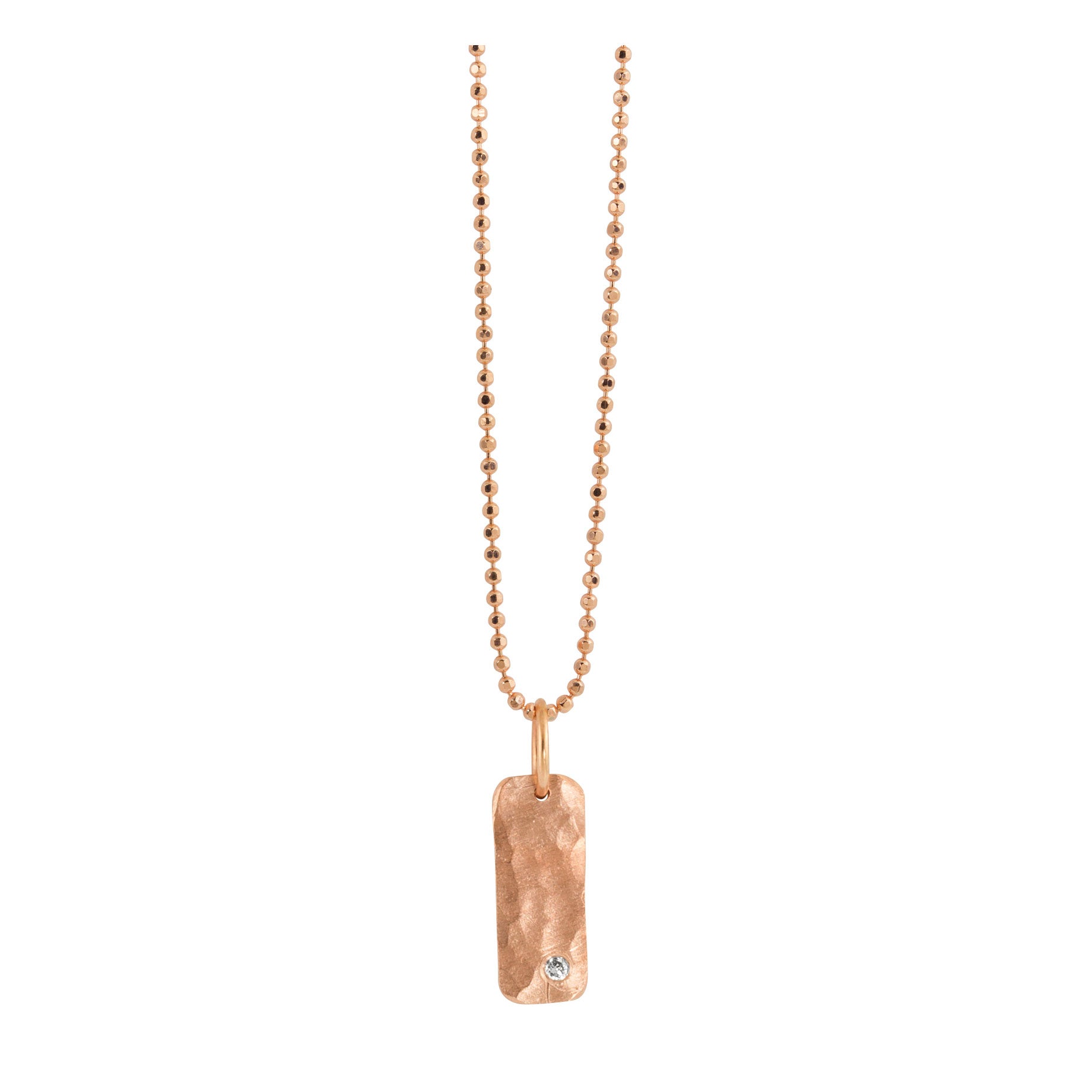 14k rose gold NIKI baby bar charm