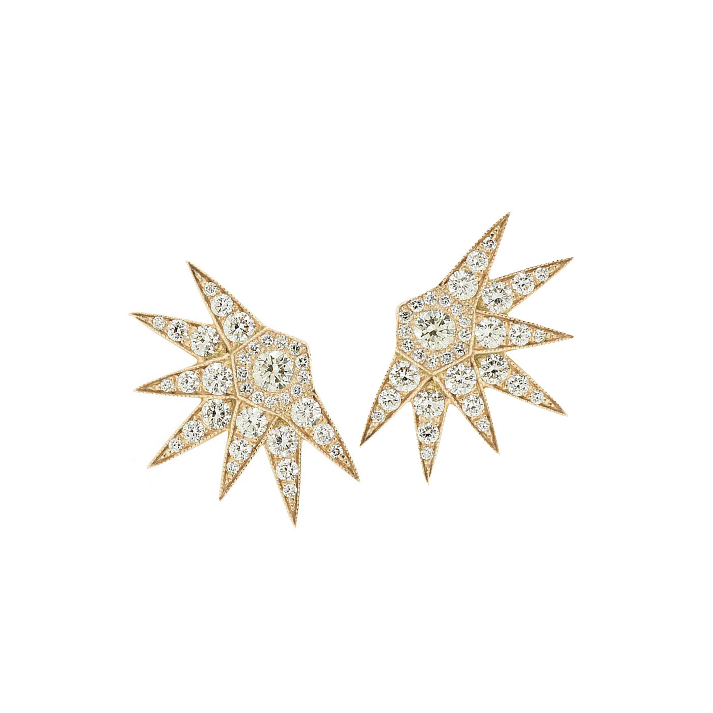 OGGO 14k Gold Diamond Earrings