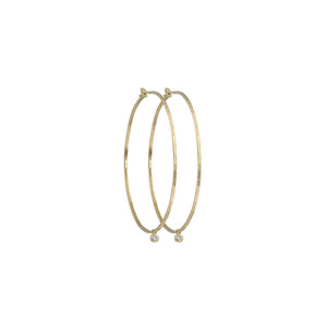 14k gold BEZI diamond hoop charms for ORMS hoops