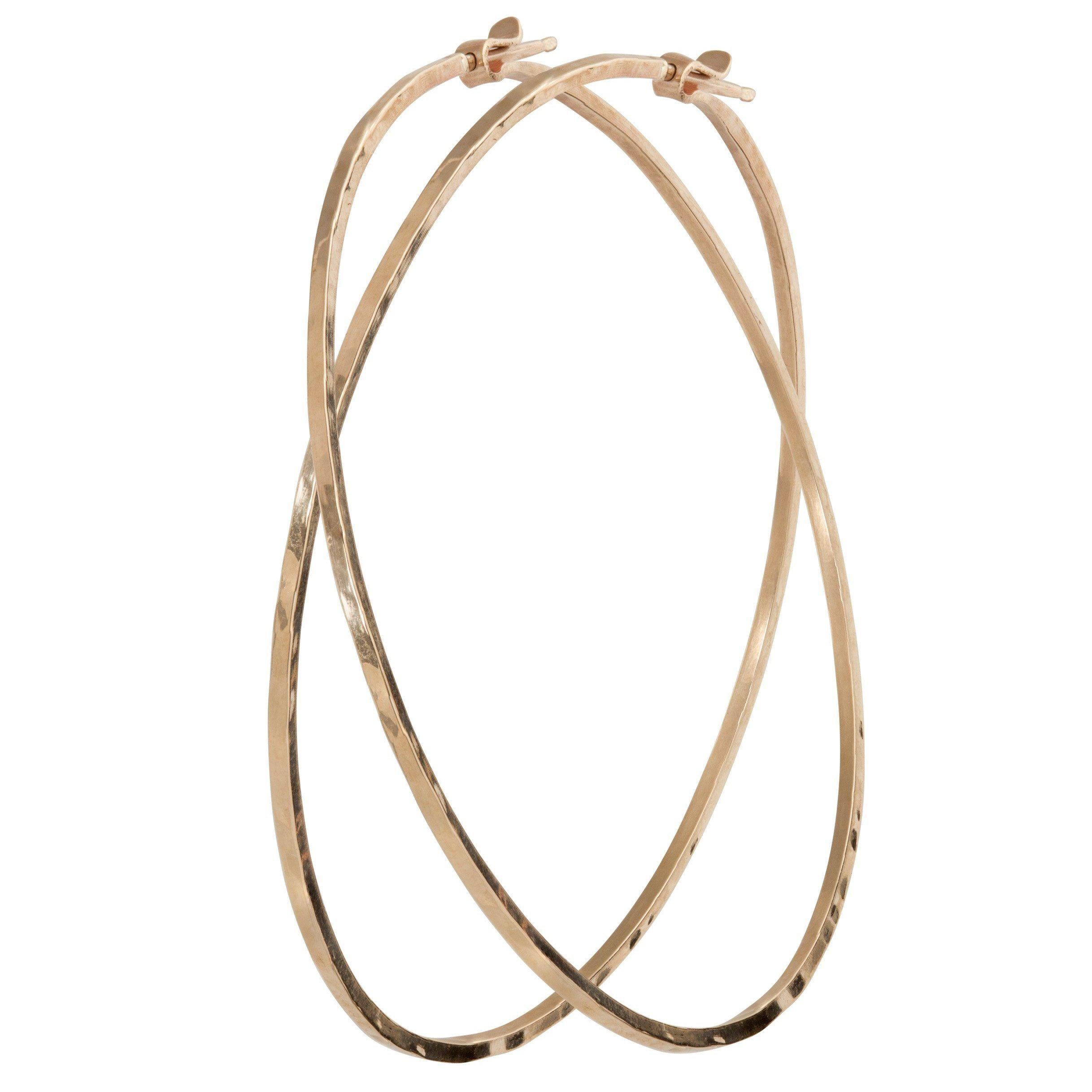 14k rose gold ORMS hoop earrings