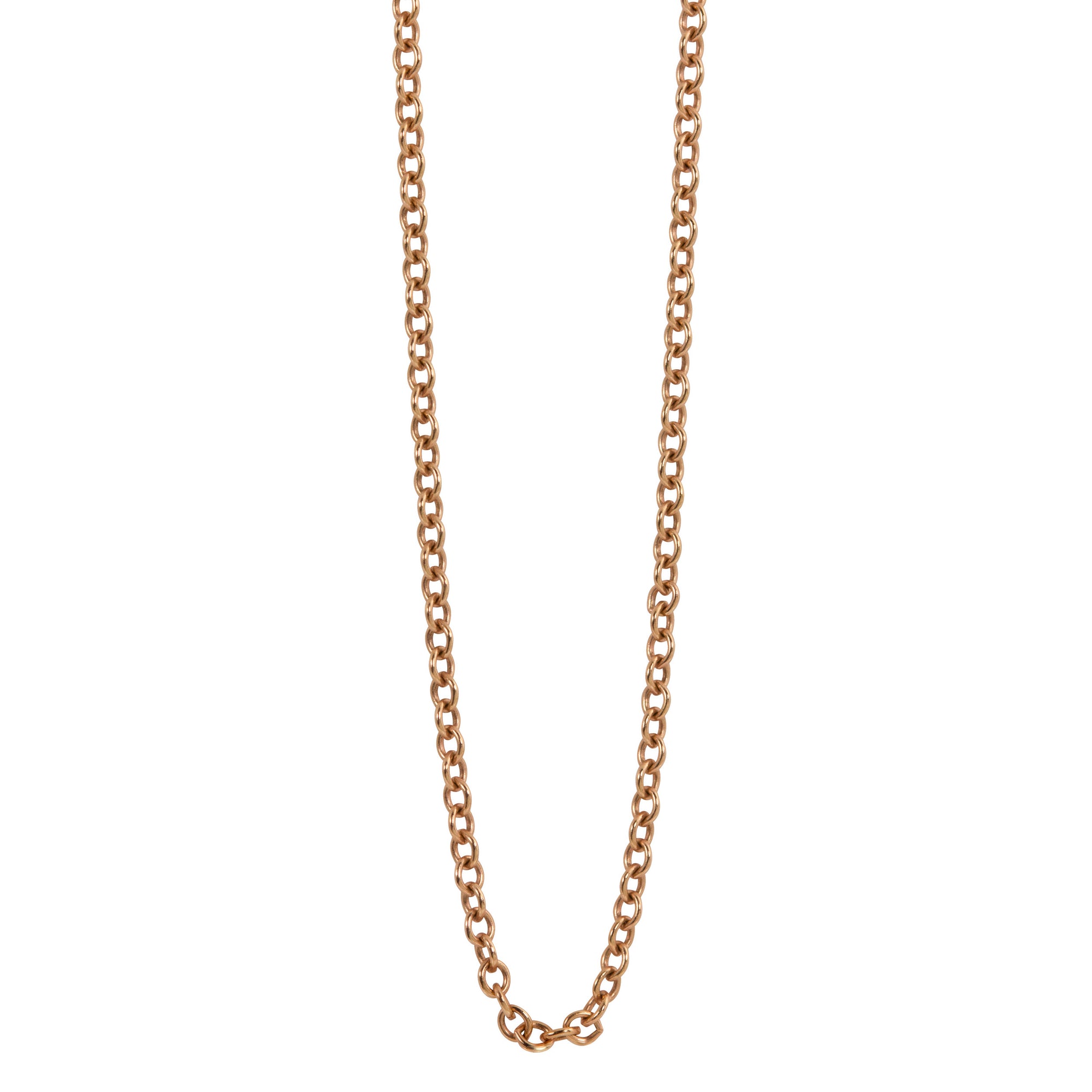 14k rose gold 1.5mm rolo link chain