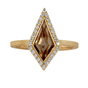 ROME 14k Gold Kite Diamond Ring