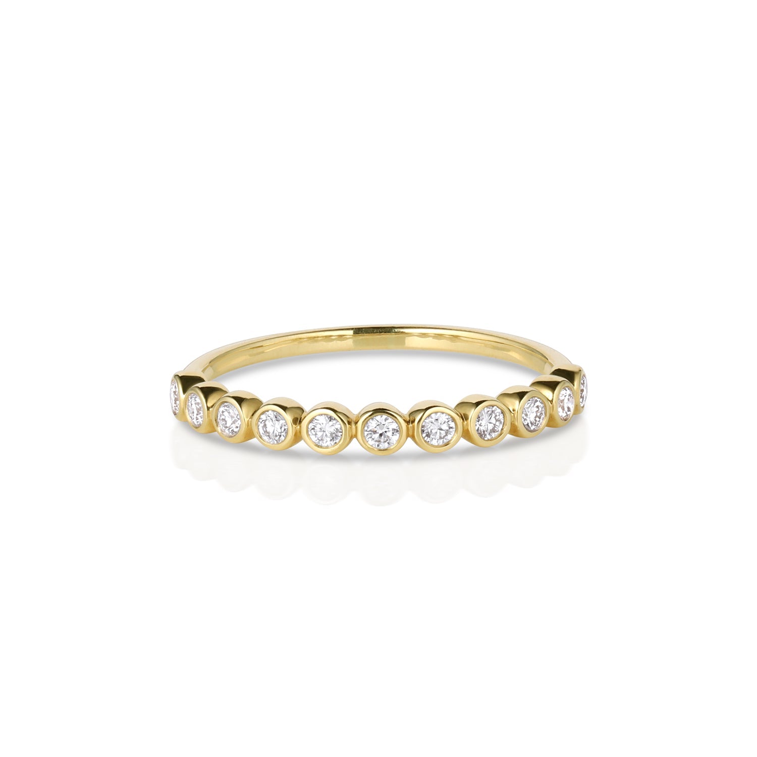 RORA 14k Gold Half Eternity Band