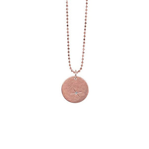 14k rose gold SKIP small charm with chain included