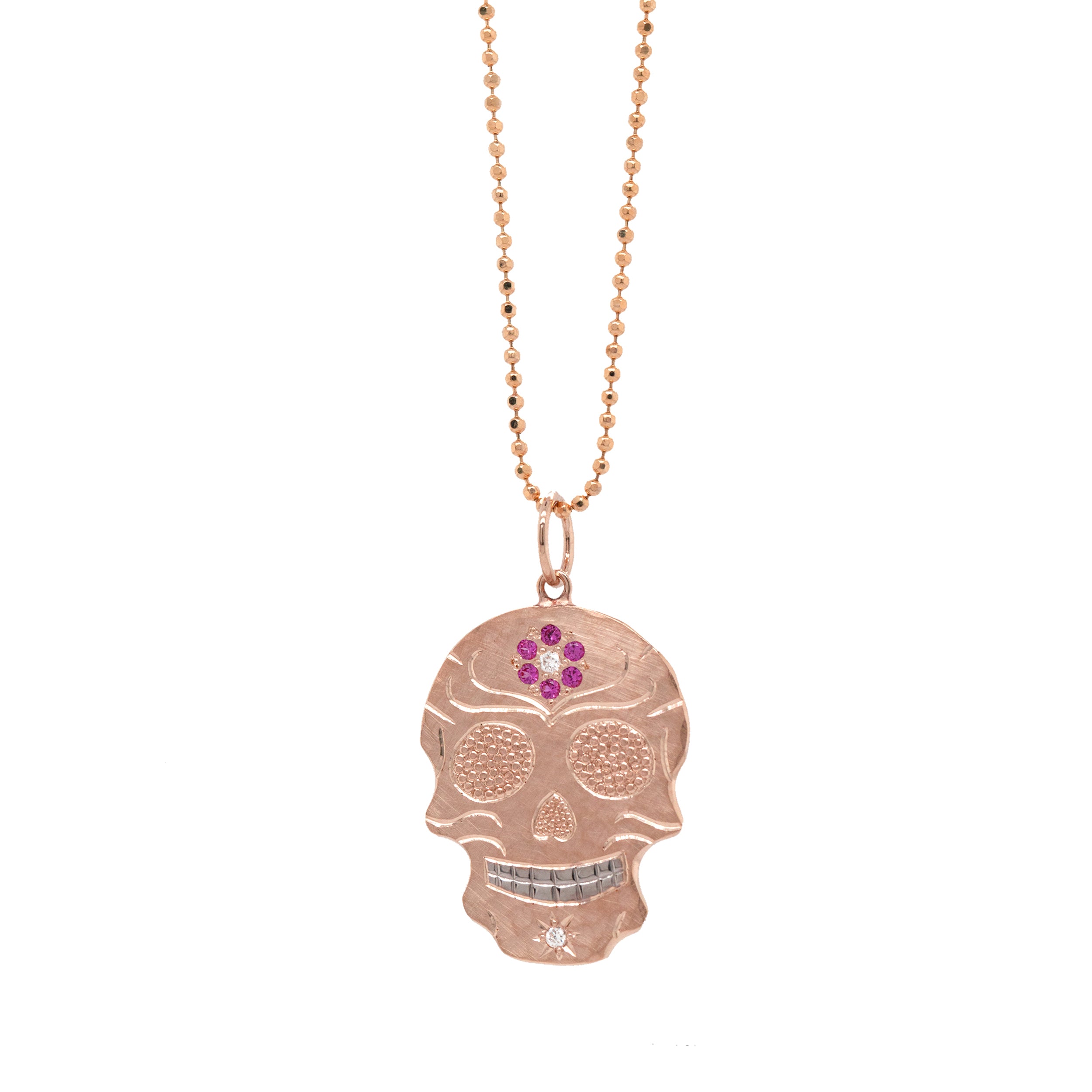 ELENA 14k Small Ghostrider Skull