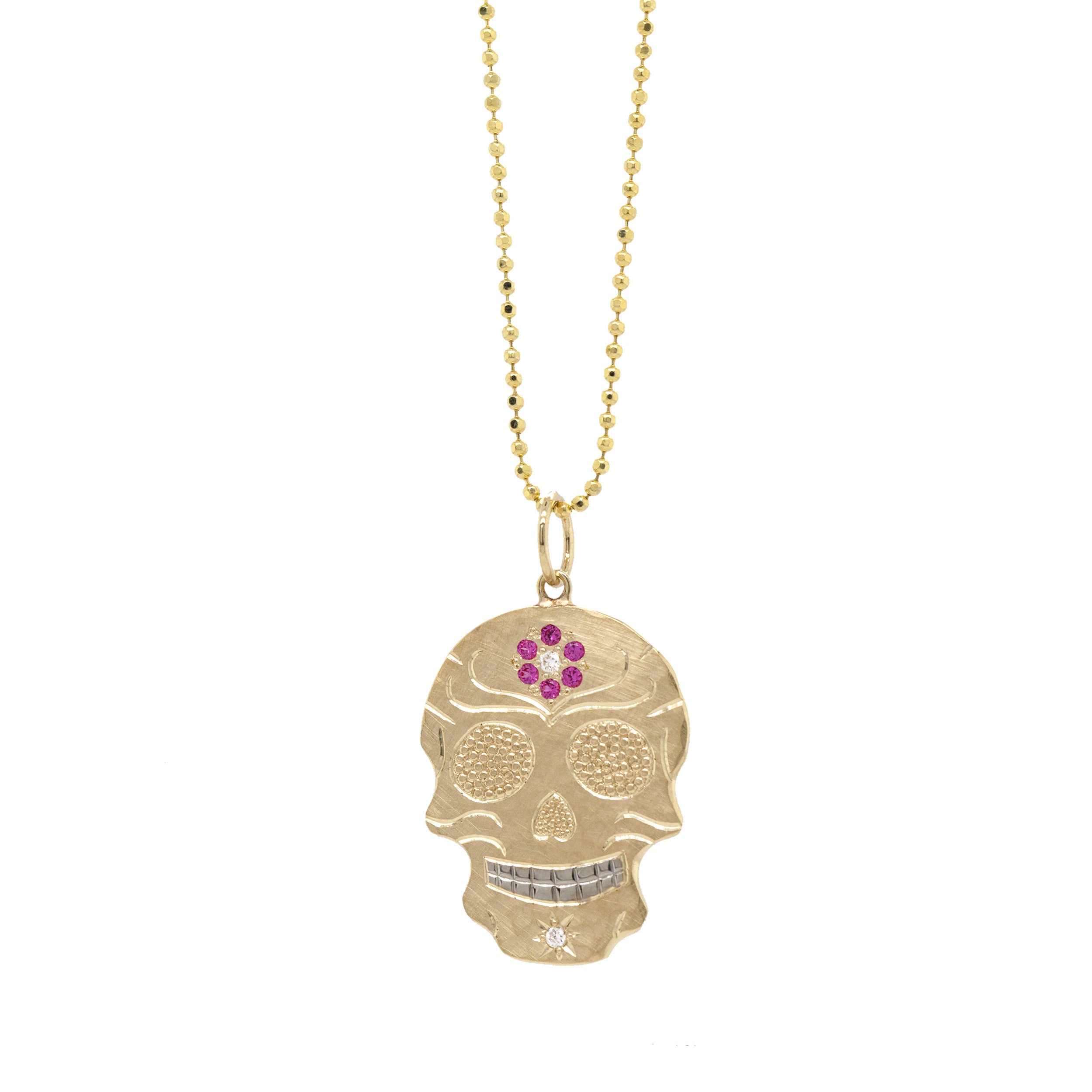 ELENA 14k Small Ghostrider Skull
