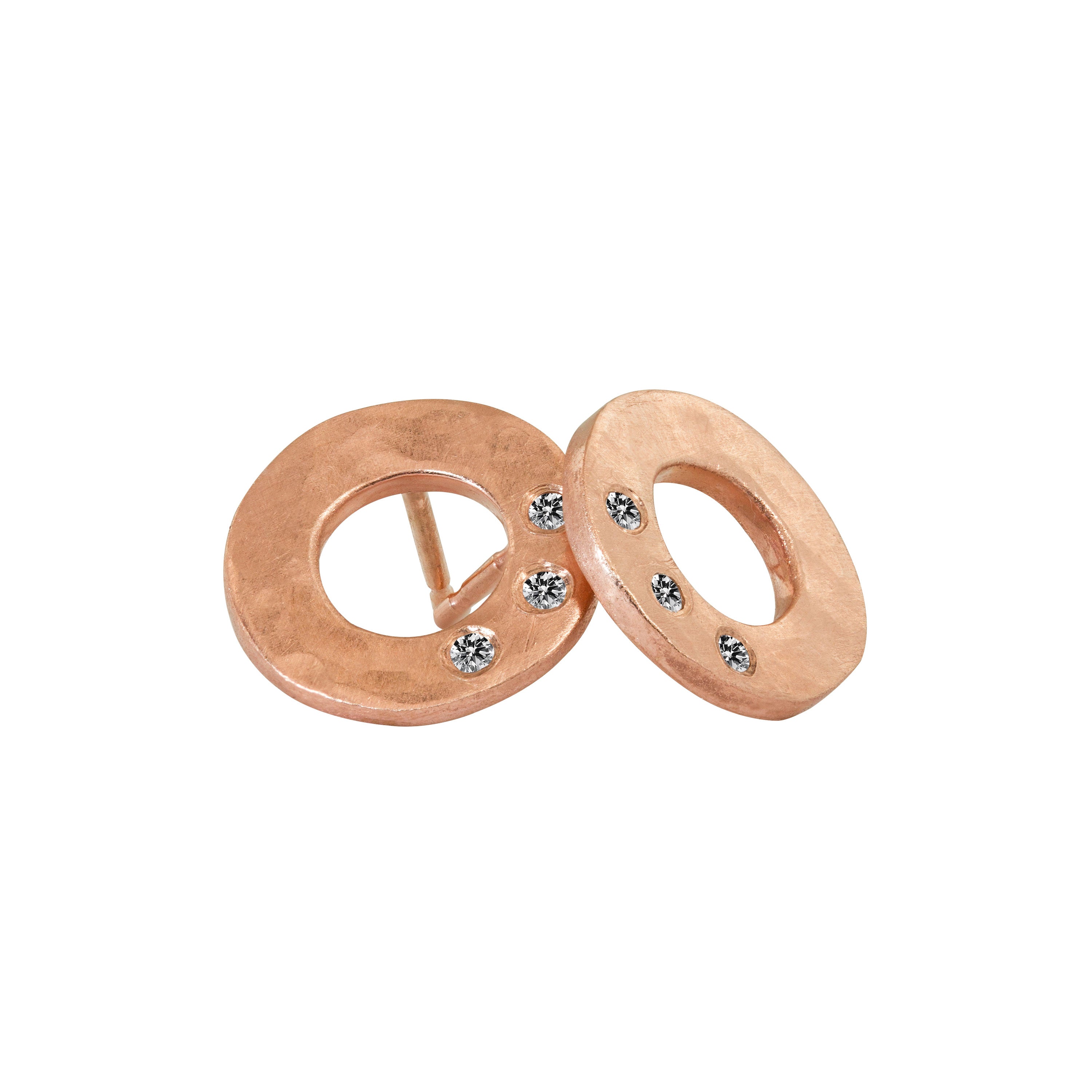 SUZA 14k Gold Circle Earrings