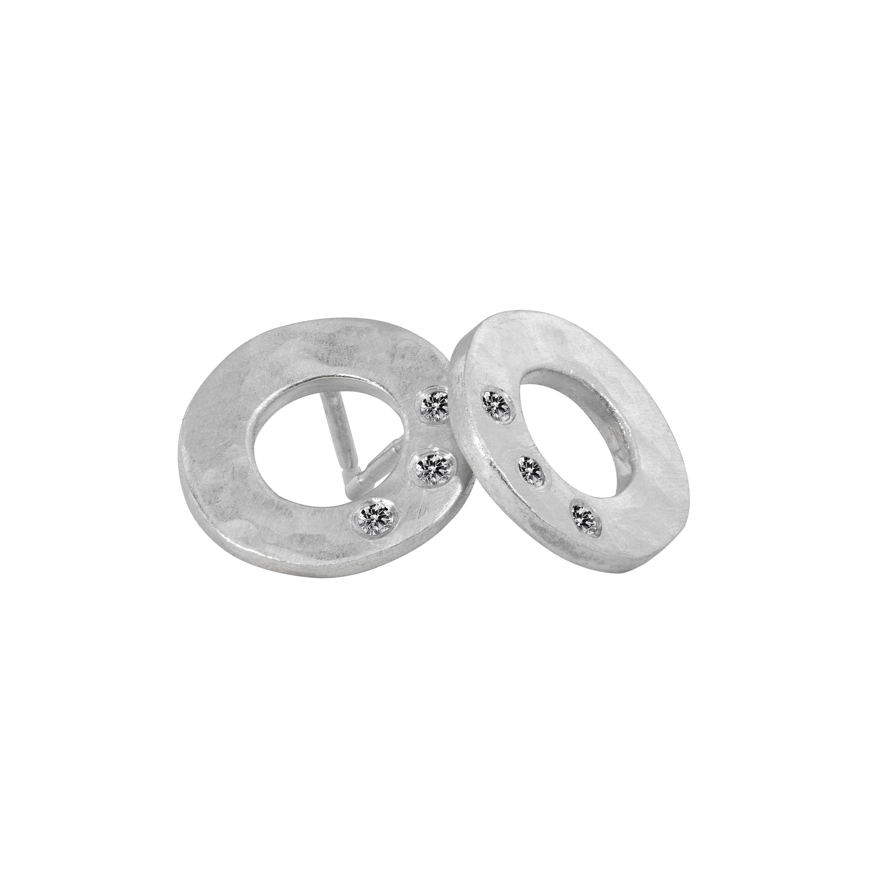 SUZA 14k Gold Circle Earrings