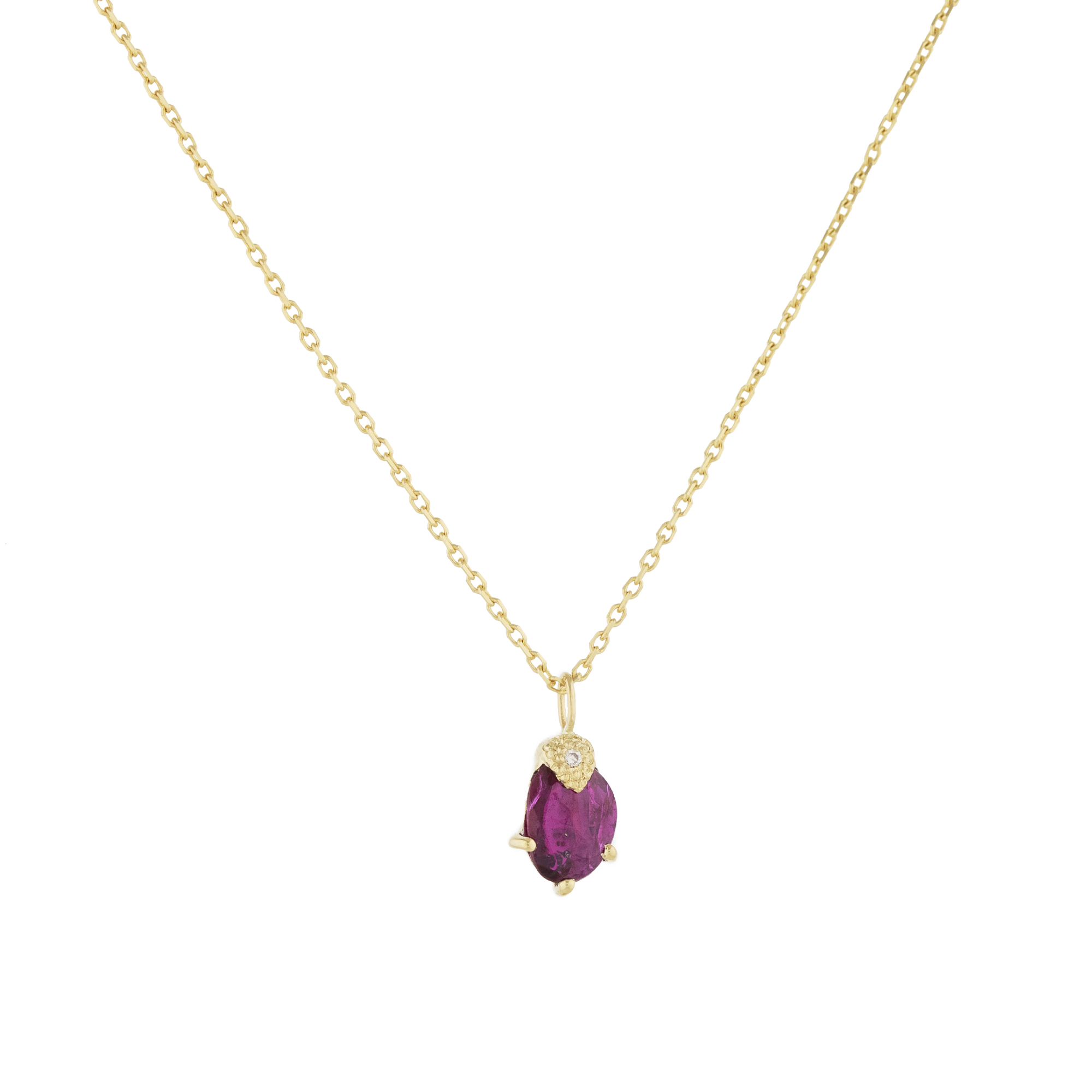 Celine Daoust Small Ruby Pendant Necklace