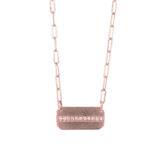 14k rose gold MALY necklace