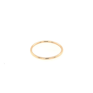 14k yellow gold GELY shiny stacker ring