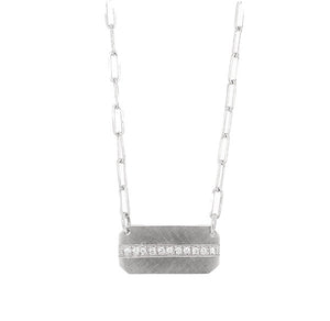 14k white gold MALY necklace