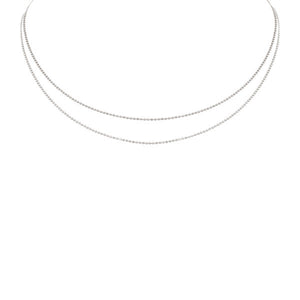 14k white gold CHAD necklace