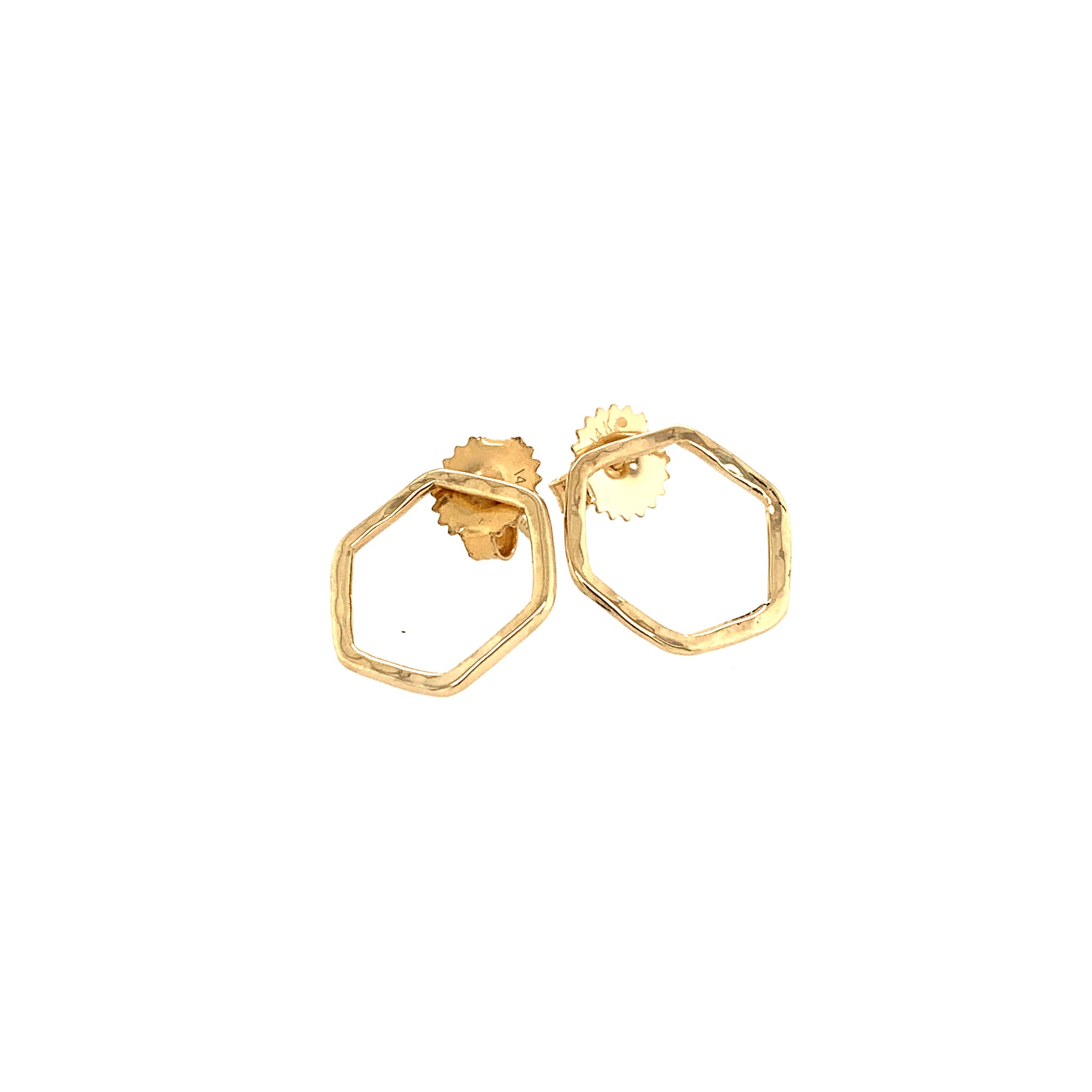 14k yellow gold GOUL earrings