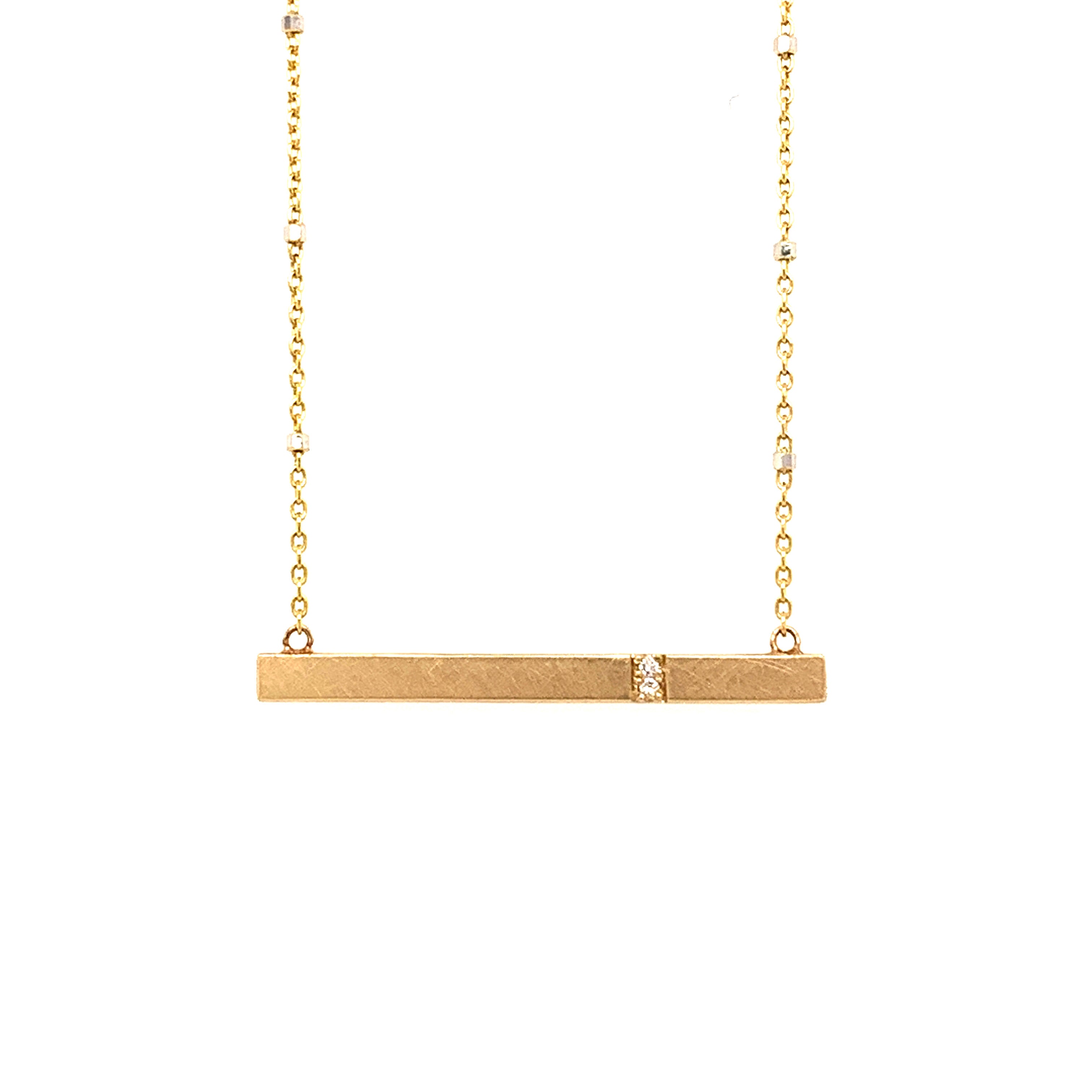14k yellow gold GNAR necklace
