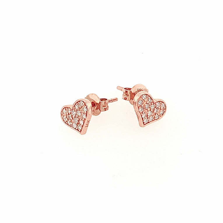 LIZZ 14k Gold Heart Earrings