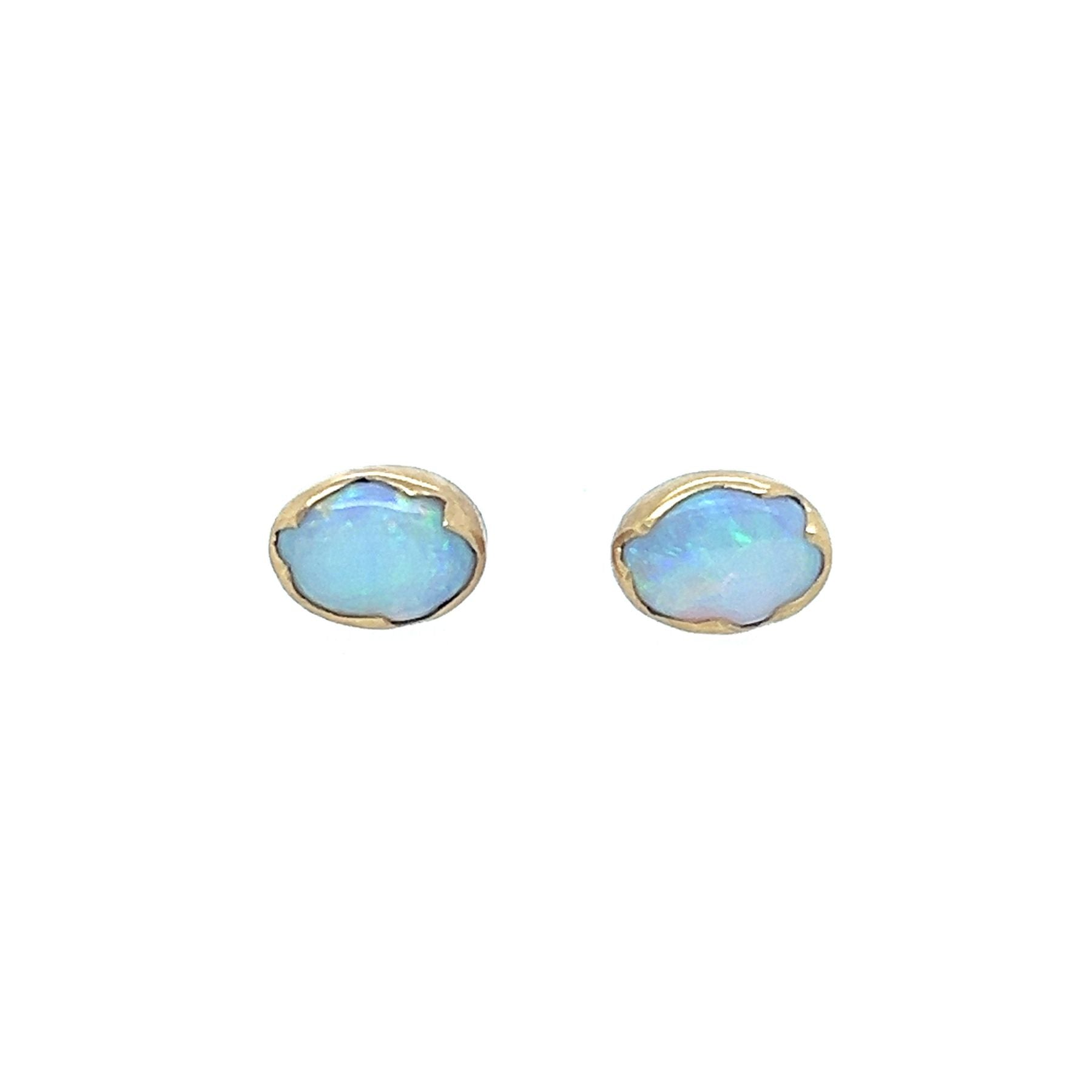 Annette Ferdinandsen Broken Eggshell Opal Stud Earrings